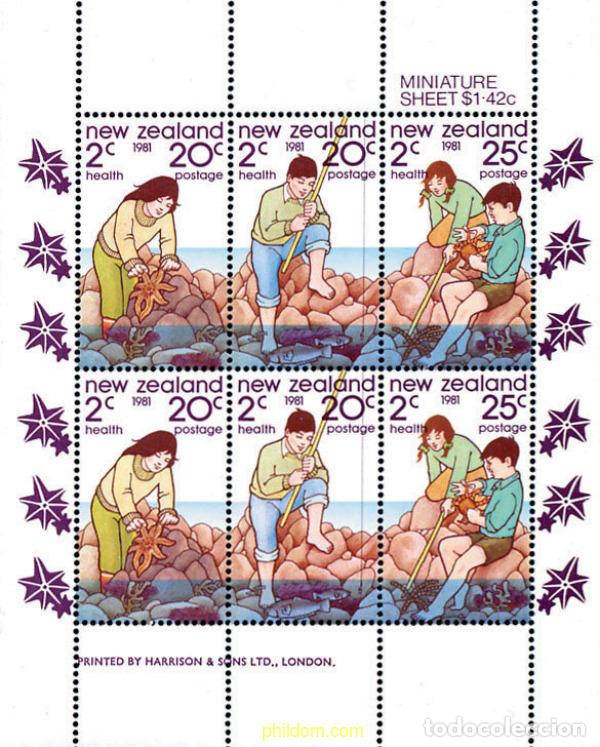 Sellos: 129813 MNH NUEVA ZELANDA 1981 PRO INFANCIA