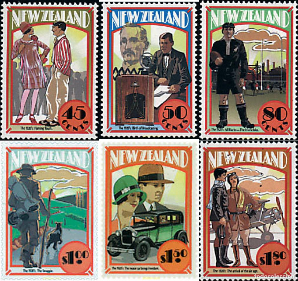 Sellos: 45466 MNH NUEVA ZELANDA 1992 LA NUEVA ZELANDA DE LOS A&Ntilde;OS 20