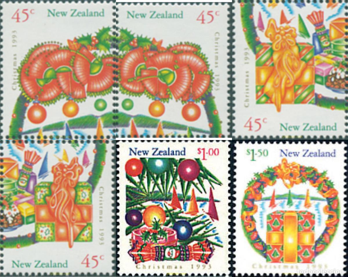 Sellos: 44712 MNH NUEVA ZELANDA 1993 NAVIDAD