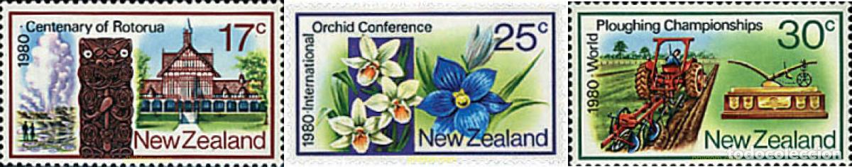 Sellos: 95018 MNH NUEVA ZELANDA 1980 ANIVERSARIOS Y ACONTECIMIENTOS