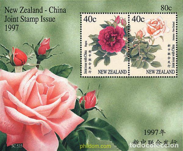 Sellos: 95701 MNH NUEVA ZELANDA 1997 ROSAS