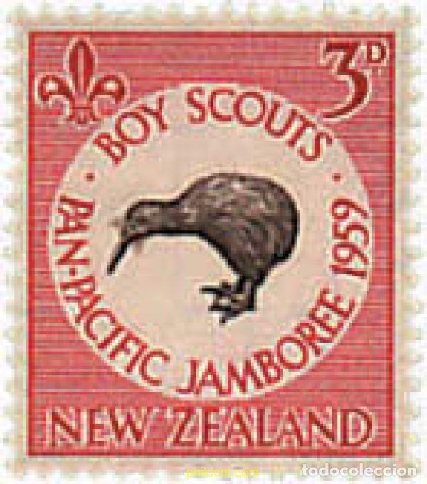 Sellos: 38351 MNH NUEVA ZELANDA 1959 JAMBOREE PAN-PACIFICO DE AUCKLAND