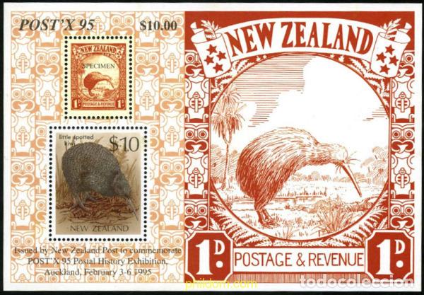 Sellos: 77435 MNH NUEVA ZELANDA 1995 POSTX 95. EXPOSICION DE LA HISTORIA POSTAL