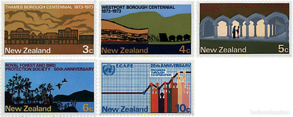 Sellos: 667837 MNH NUEVA ZELANDA 1973 ANIVERSARIOS