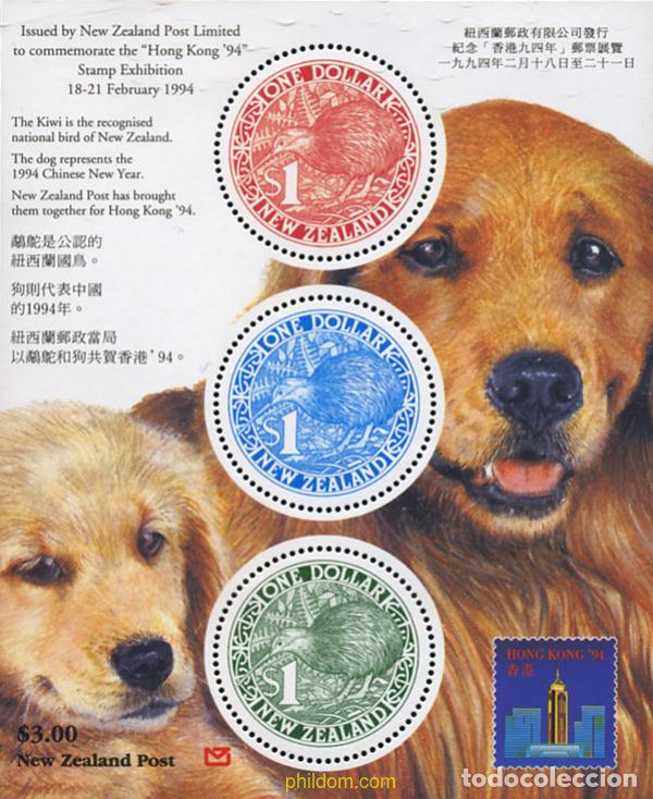 Sellos: 37242 MNH NUEVA ZELANDA 1994 HONG KONG 94. EXPOSICION FILATELICA INTERNACIONAL