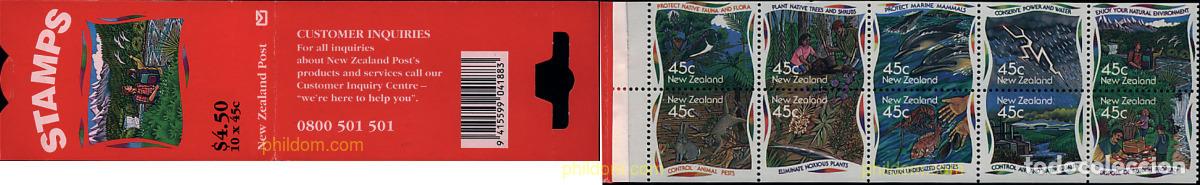 Sellos: 1733 MNH NUEVA ZELANDA 1995 MEDIO AMBIENTE