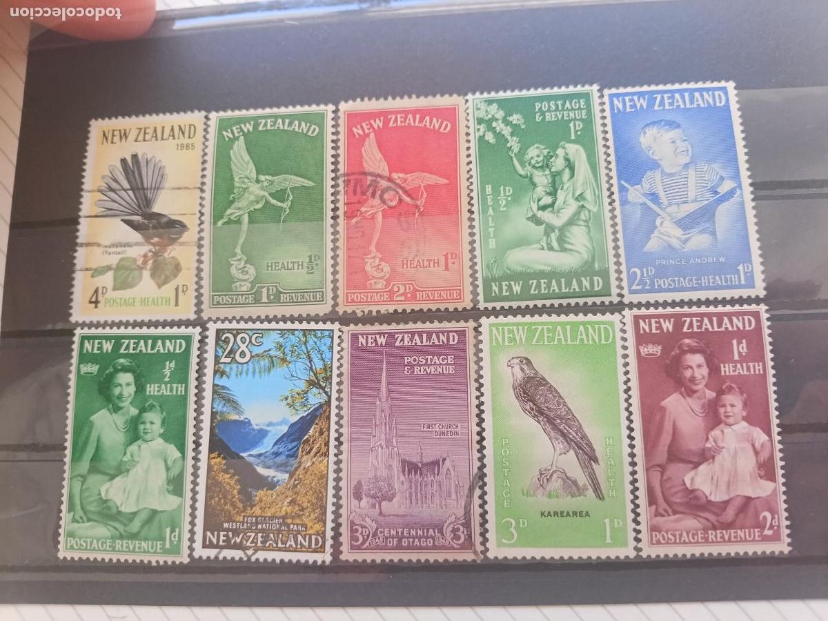 Briefmarken: Nueva Zelanda. Lote de sellos