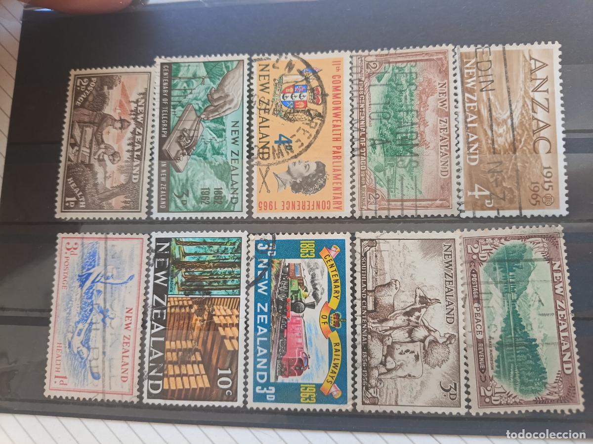 Sellos: Nueva Zelanda. Lote de sellos