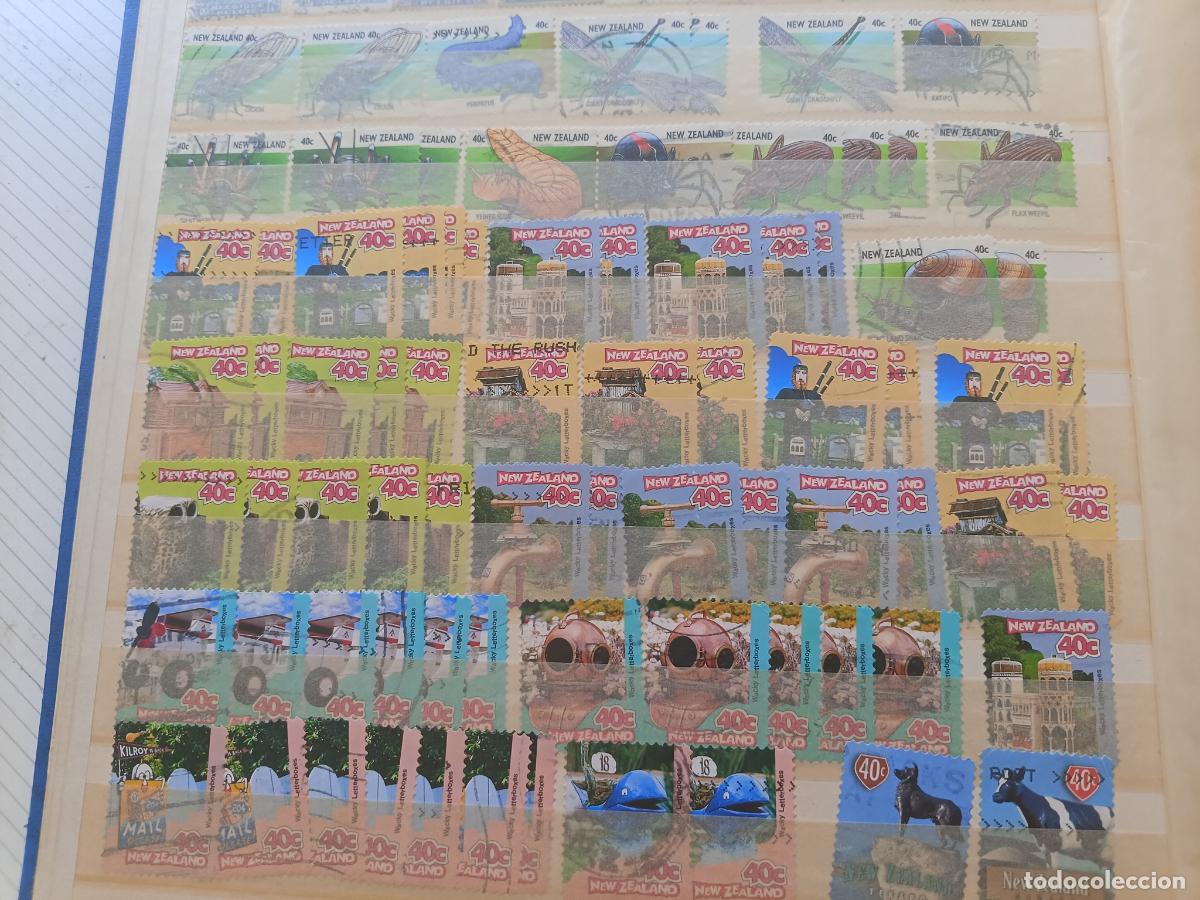 Sellos: Lote de 77 sellos de Nueva Zelanda