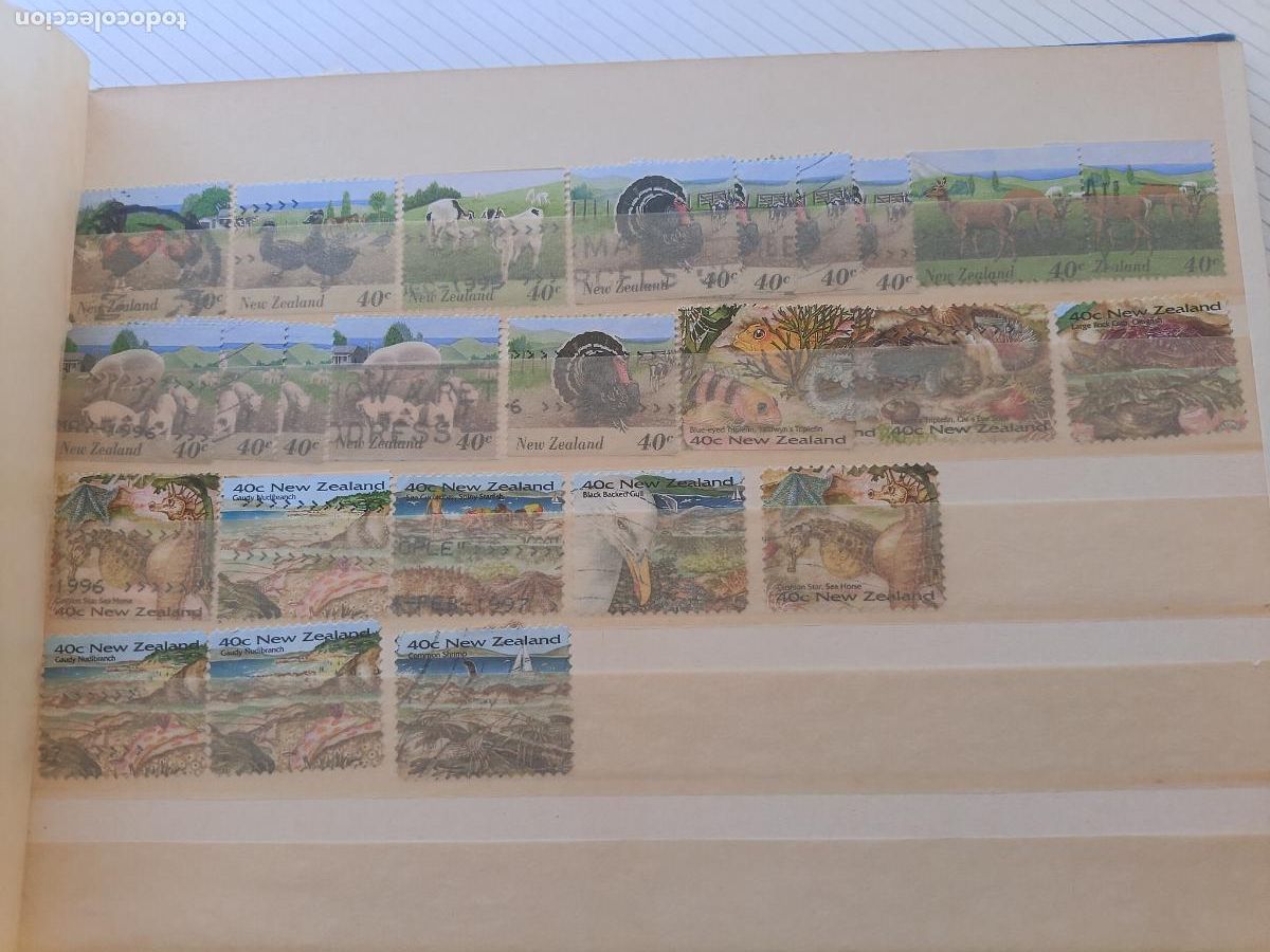 Sellos: Lote de 26 sellos de Nueva Zelanda