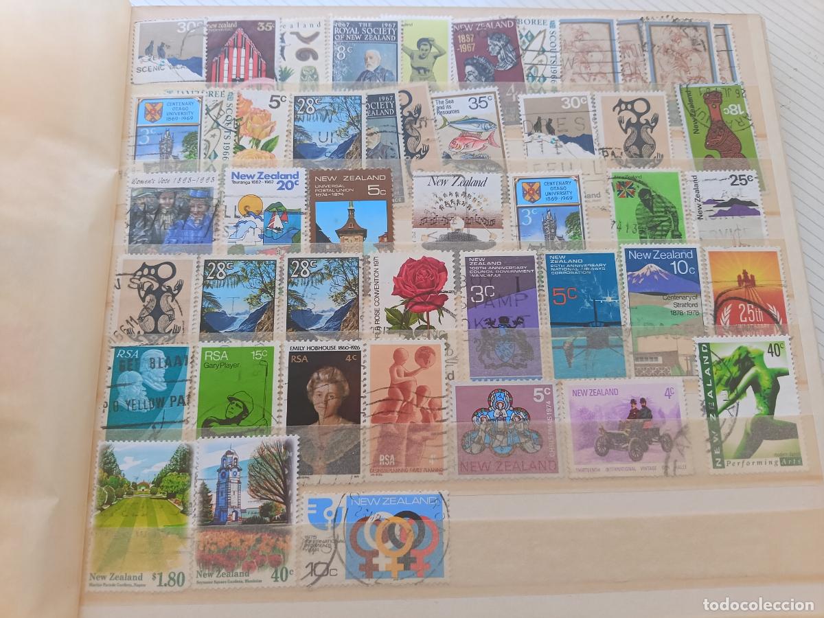 Sellos: Lote de 46 sellos de Nueva Zelanda