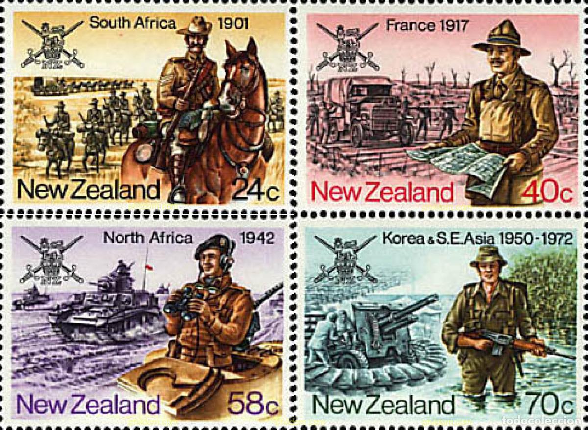 Sellos: 44668 MNH NUEVA ZELANDA 1984 HISTORIA MILITAR. TROPAS NEOZELANDESAS