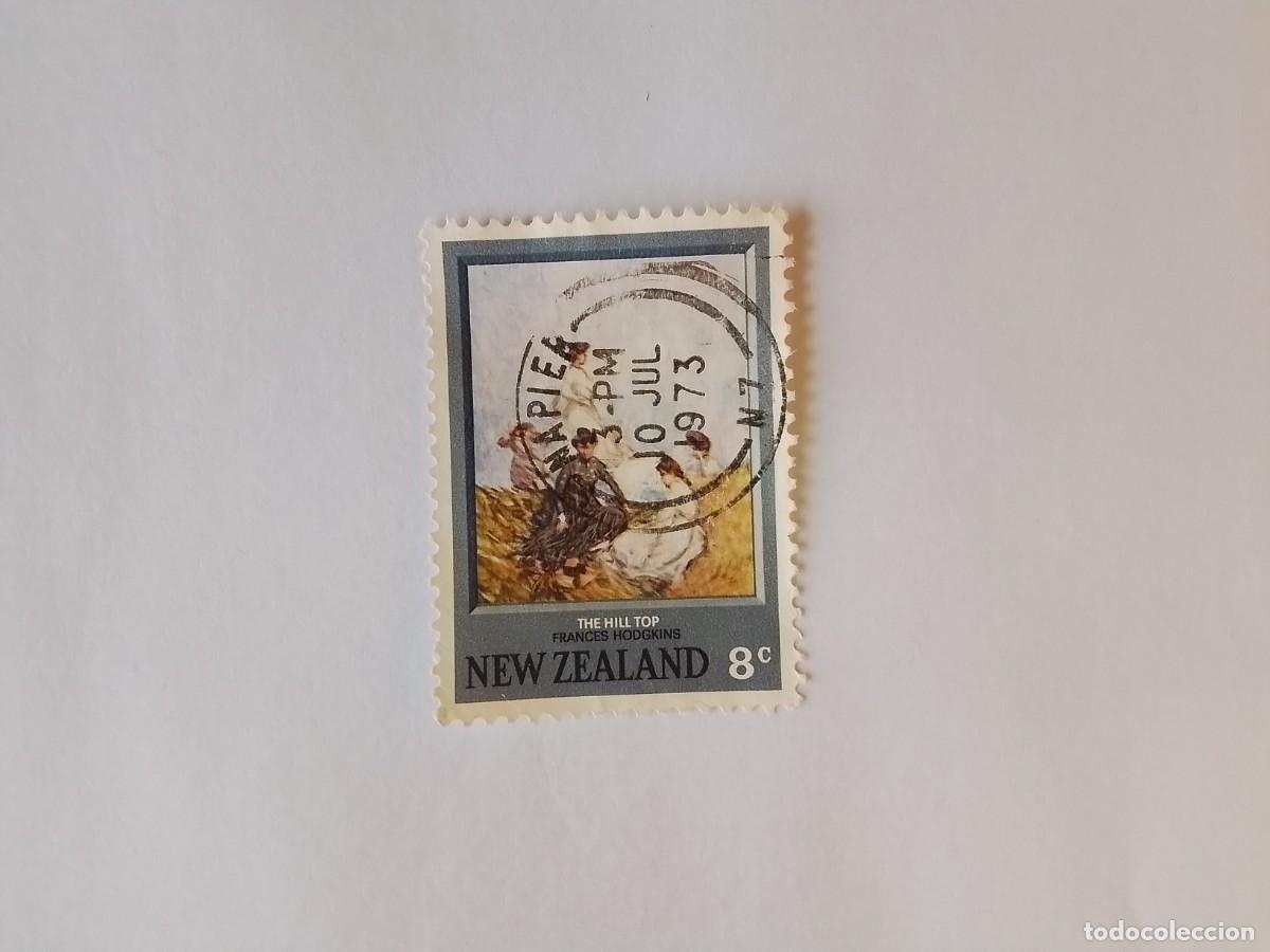 Sellos: A&Ntilde;O 1973 NUEVA ZELANDA SELLO USADO
