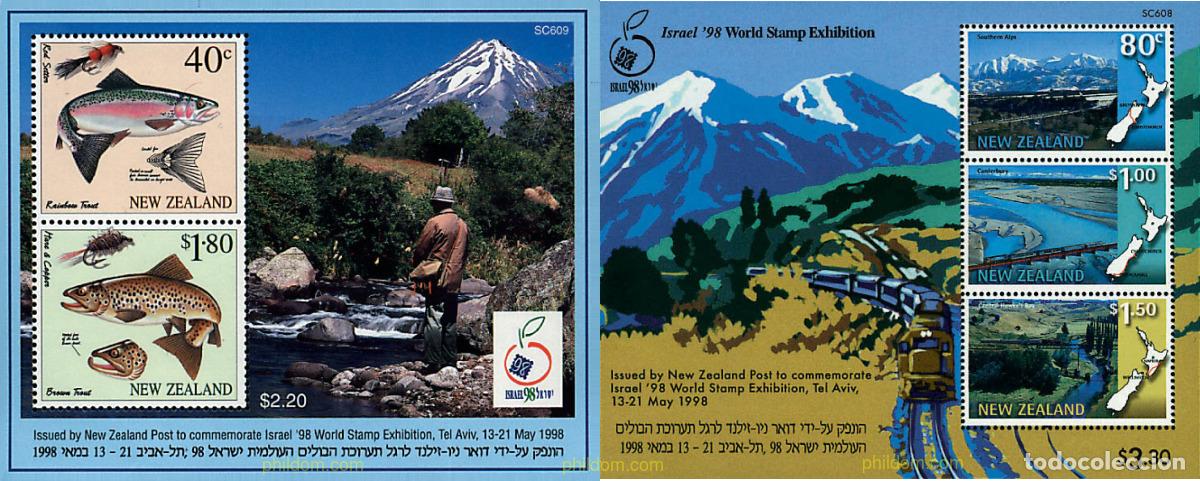 Sellos: 56785 MNH NUEVA ZELANDA 1998 ISRAEL 98. EXPOSICION FILATELICA INTERNACIONAL