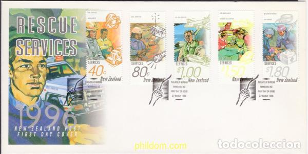 Sellos: 417781 MNH NUEVA ZELANDA 1996 SERVICIOS DE SALVAMENTO
