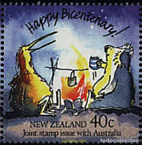 Sellos: 50417 MNH NUEVA ZELANDA 1988 BICENTENARIO DE LA COLONIZACION DE AUSTRALIA
