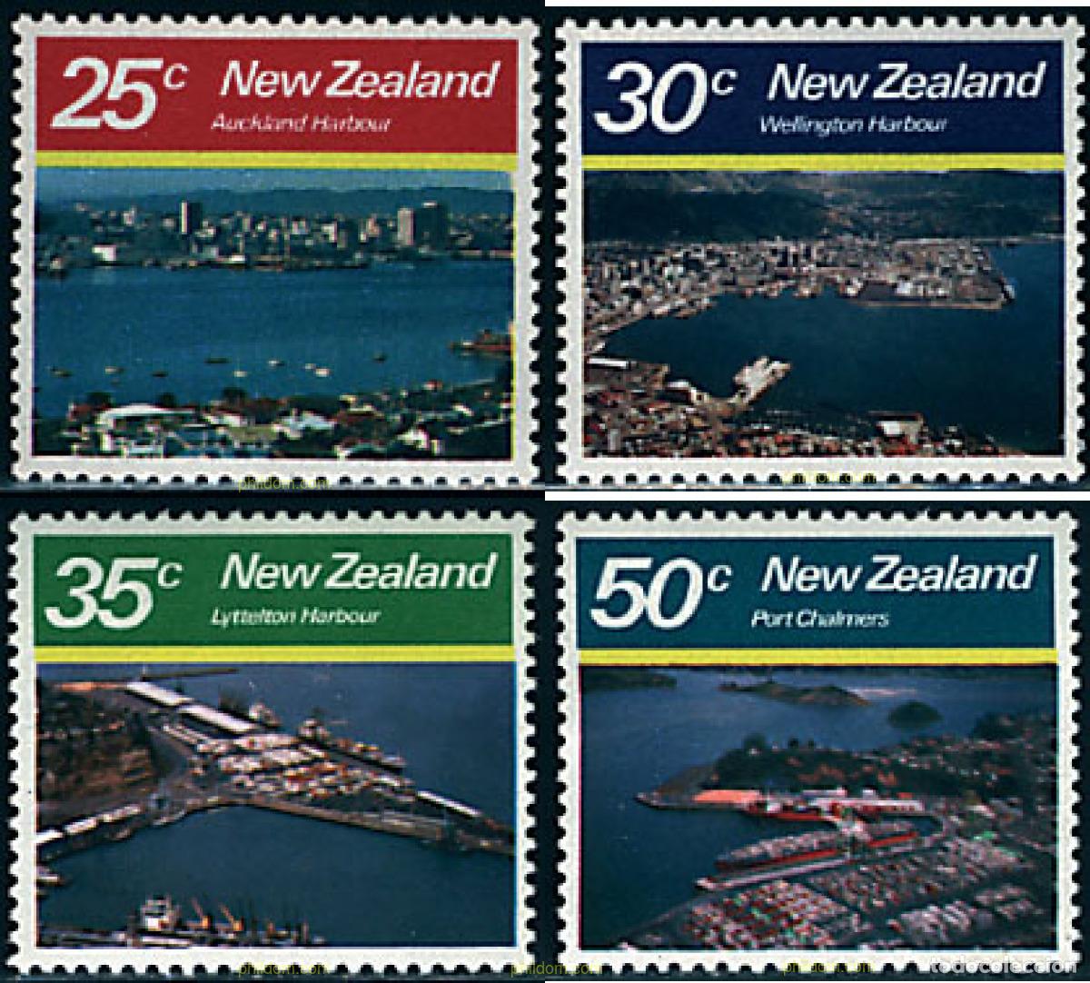 Sellos: 60998 MNH NUEVA ZELANDA 1980 PUERTOS DE NUEVA ZELANDA