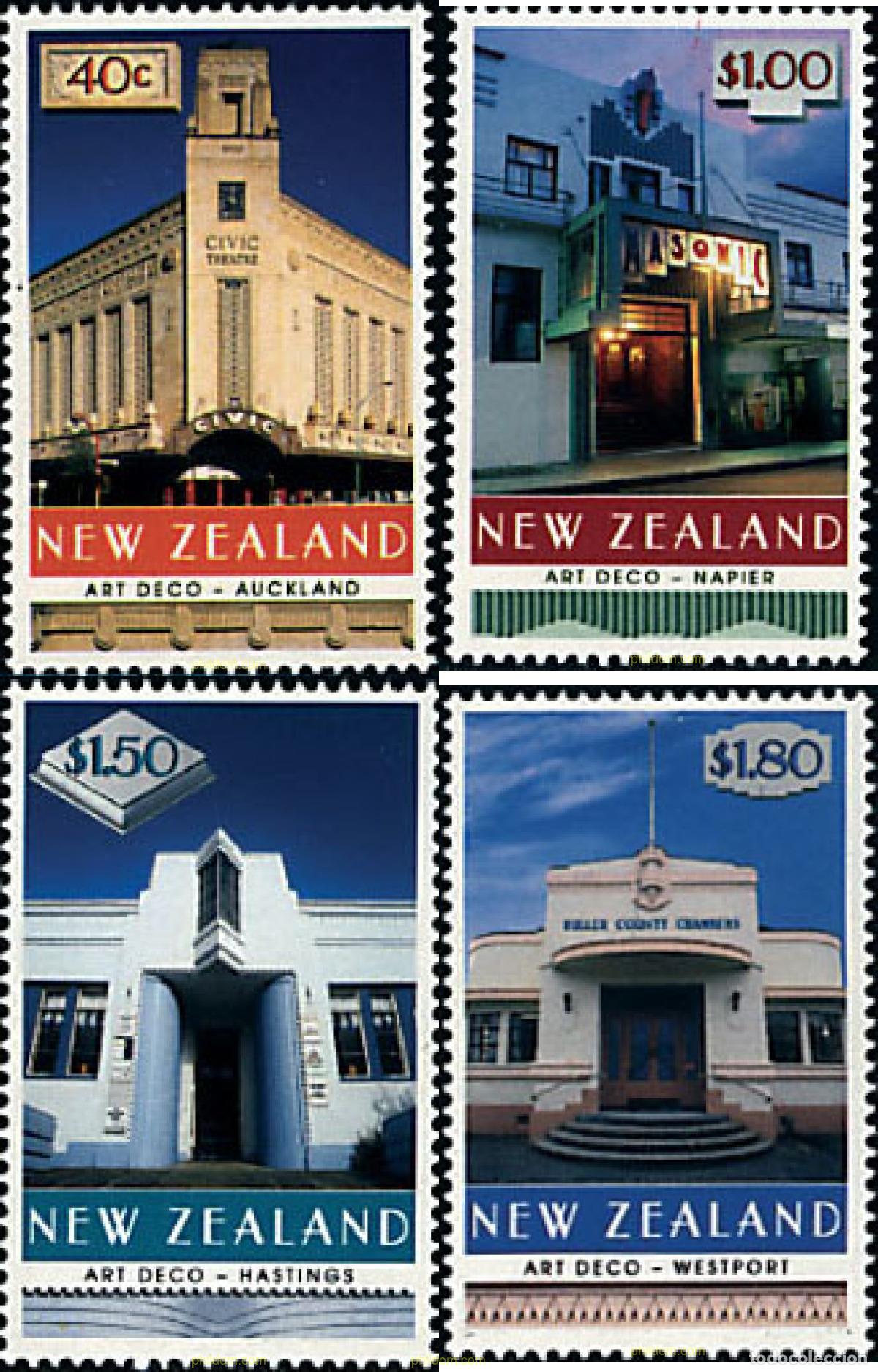 Sellos: 60302 MNH NUEVA ZELANDA 1999 ART DECO