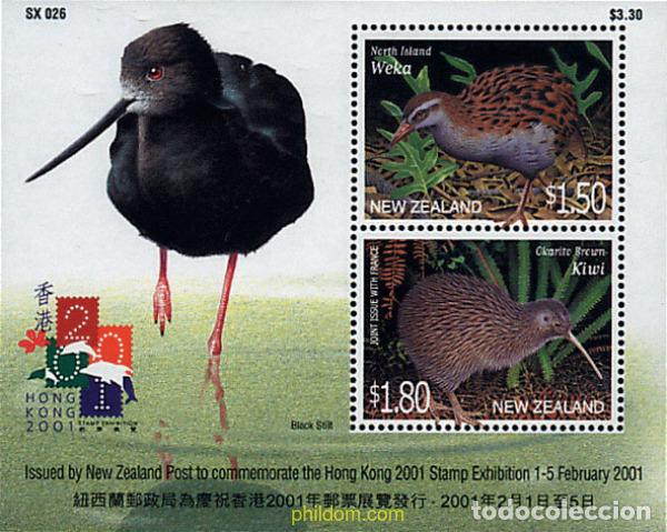 Sellos: 69322 MNH NUEVA ZELANDA 2001 HONG KONG 2001. EXPOSICION FILATELICA INTERNACIONAL