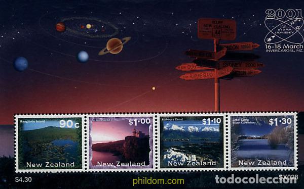 Sellos: 74738 MNH NUEVA ZELANDA 2001 EXPOSICION FILATELICA NACIONAL EN INVERCARGILL