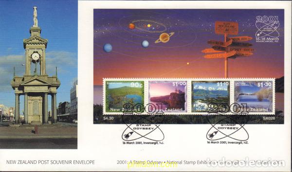 Sellos: 424785 MNH NUEVA ZELANDA 2001 EXPOSICION FILATELICA NACIONAL EN INVERCARGILL