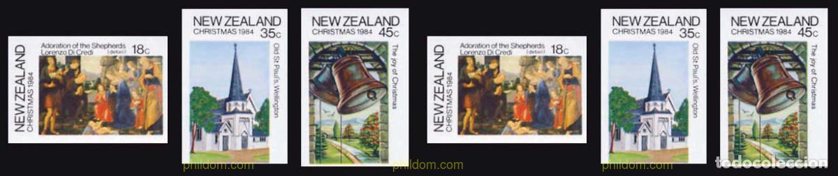 Sellos: 220312 MNH NUEVA ZELANDA 1984 NAVIDAD