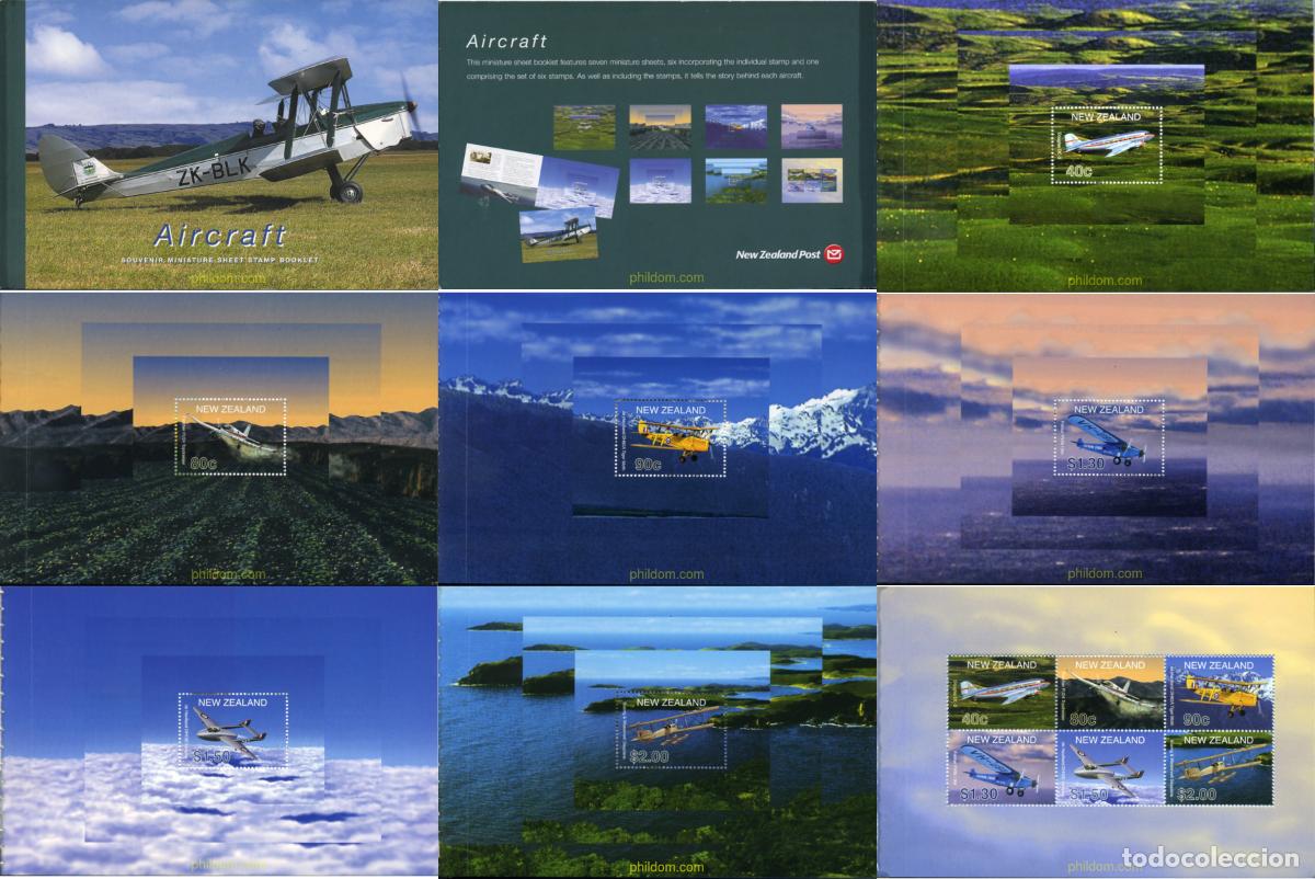 Sellos: 364978 MNH NUEVA ZELANDA 2001 AVIONES