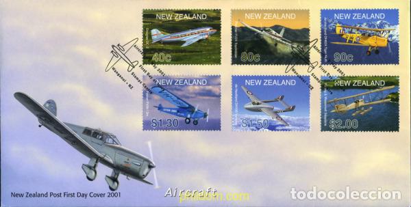 Sellos: 367424 MNH NUEVA ZELANDA 2001 AVIONES