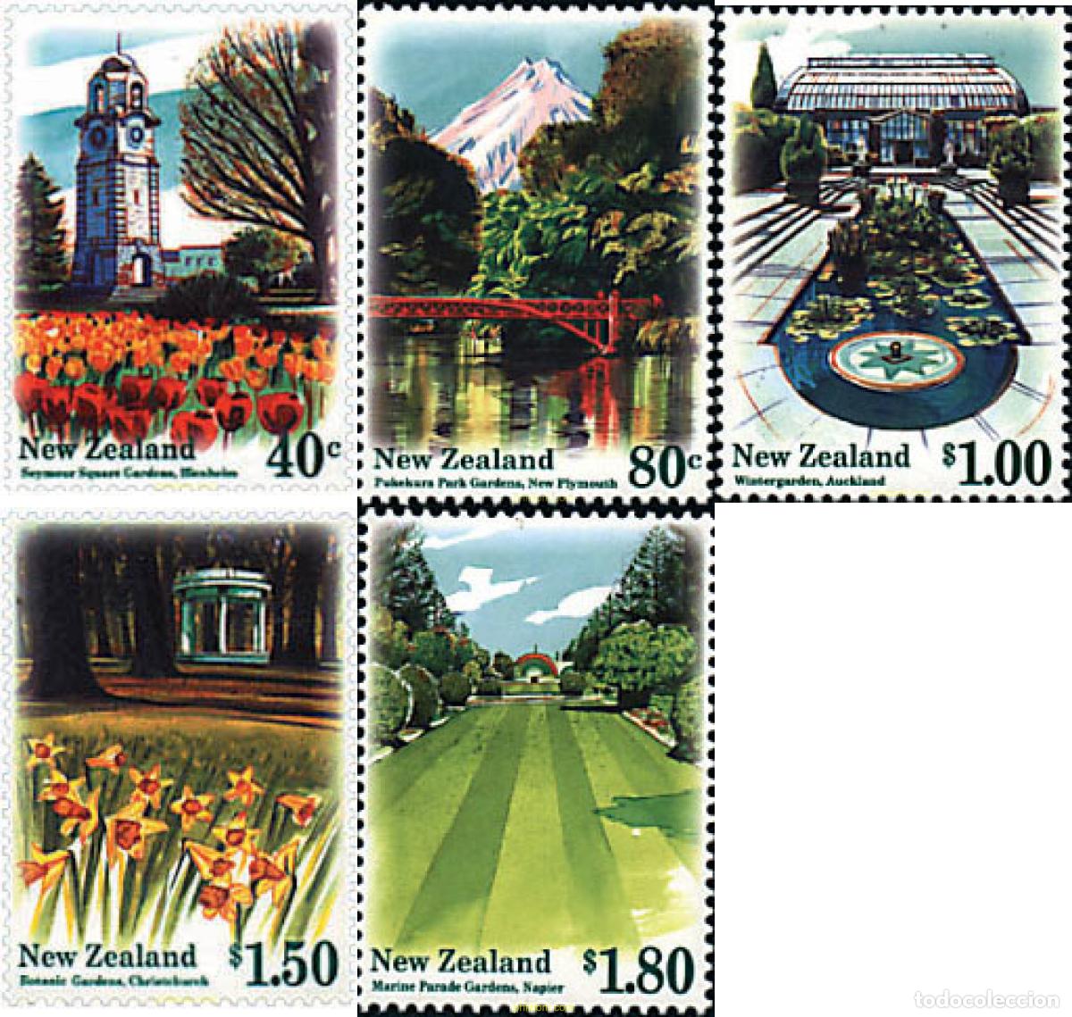 Sellos: 95042 MNH NUEVA ZELANDA 1996 JARDINES PUBLICOS