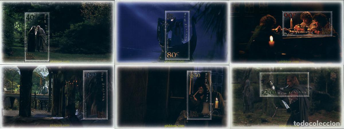 Sellos: 80788 MNH NUEVA ZELANDA 2001 EL SE&Ntilde;OR DE LOS ANILLOS