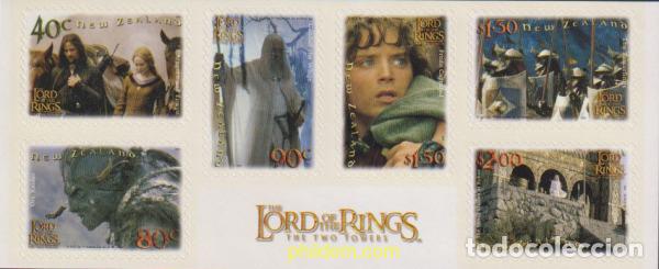 Sellos: 627184 MNH NUEVA ZELANDA 2001 EL SE&Ntilde;OR DE LOS ANILLOS
