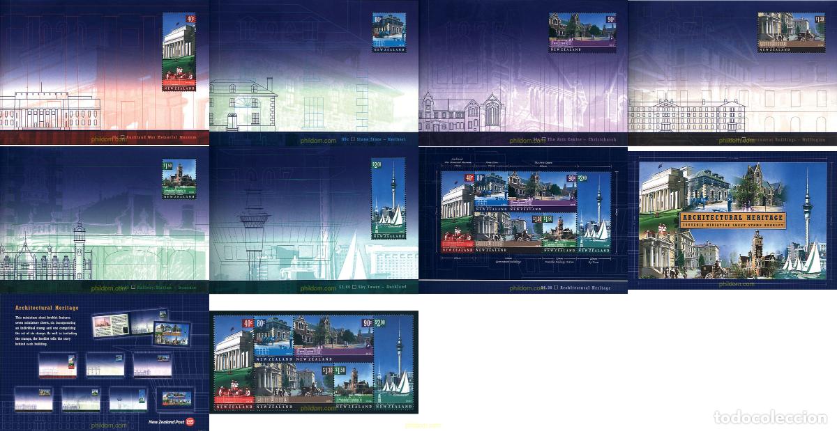 Sellos: 2076 MNH NUEVA ZELANDA 2002 PATRIMONIO ARQUITECTURAL