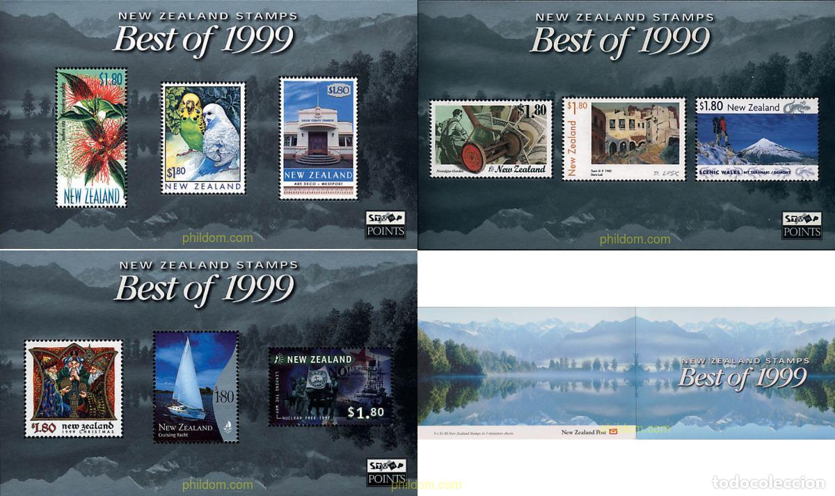 Sellos: 621791 MNH NUEVA ZELANDA 2000 LOS MEJORES SELLOS DEL A&Ntilde;O 1999