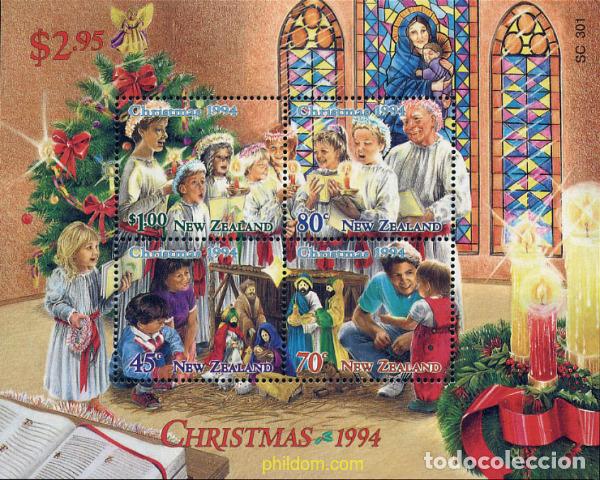 Sellos: 205456 MNH NUEVA ZELANDA 1994 NAVIDAD