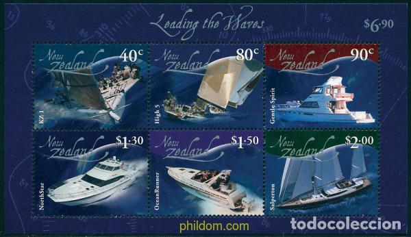 Sellos: 101621 MNH NUEVA ZELANDA 2002 BARCOS