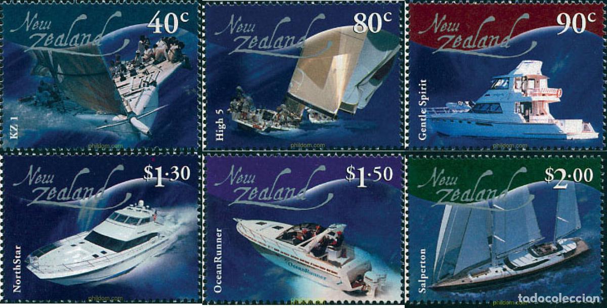 Sellos: 101620 MNH NUEVA ZELANDA 2002 BARCOS