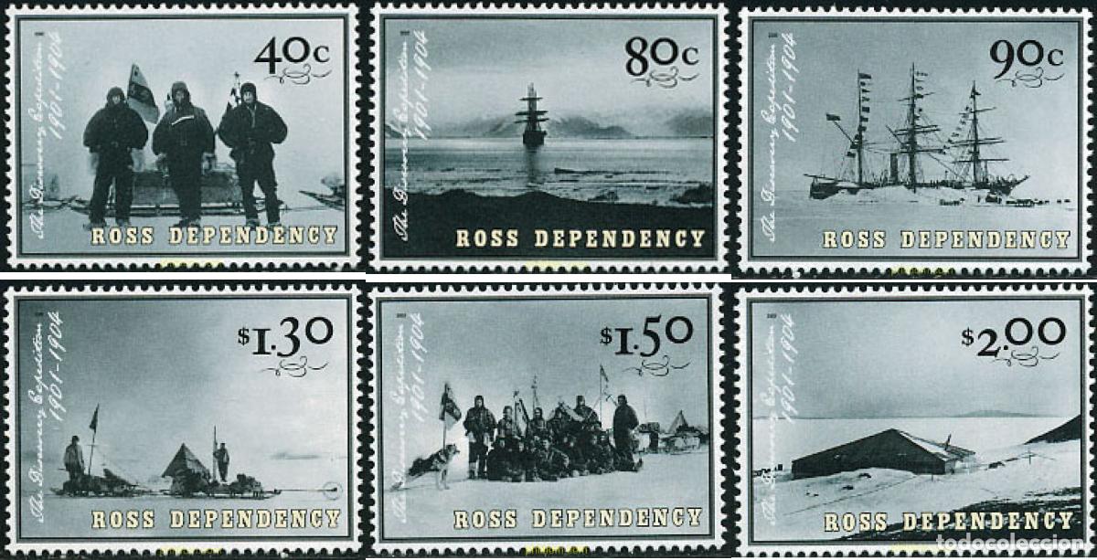 Sellos: 104015 MNH NUEVA ZELANDA. Dependencia Ross 2002 CENTENARIO DE LA EXPEDICION DISCOVERY