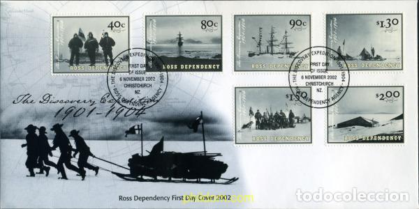 Sellos: 367425 MNH NUEVA ZELANDA. Dependencia Ross 2002 CENTENARIO DE LA EXPEDICION DISCOVERY