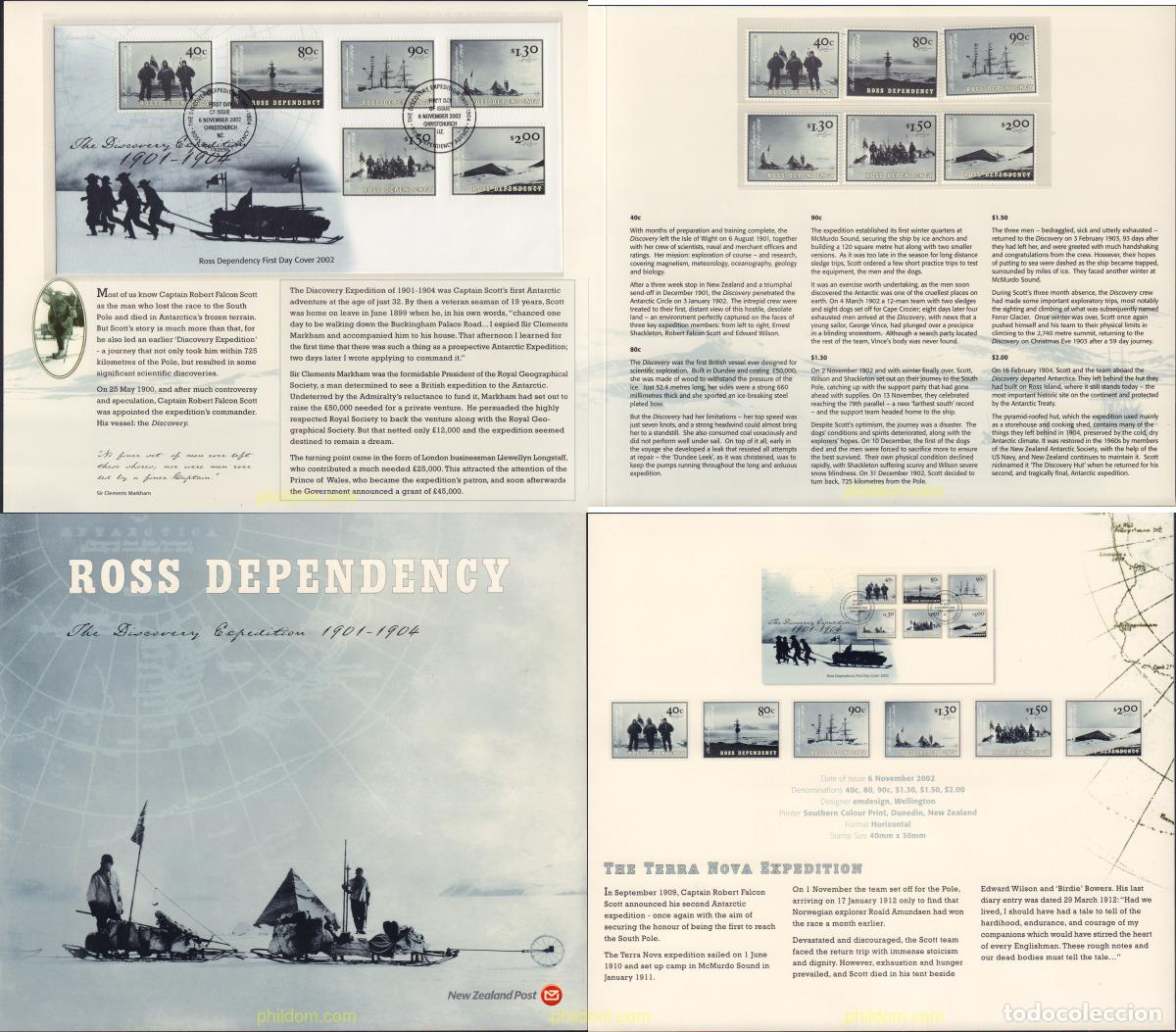 Sellos: 565561 MNH NUEVA ZELANDA. Dependencia Ross 2002 CENTENARIO DE LA EXPEDICION DISCOVERY