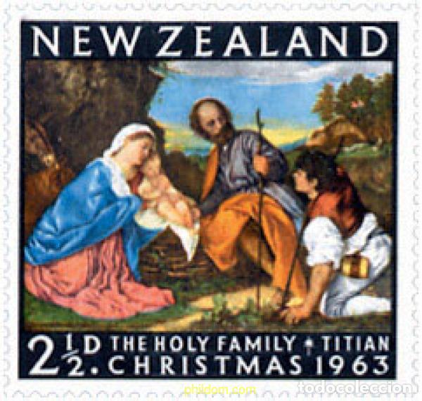 Sellos: 134483 MNH NUEVA ZELANDA 1963 NAVIDAD