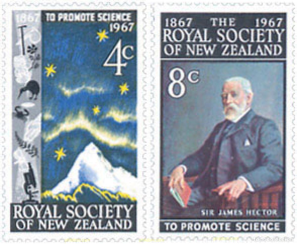 Sellos: 148088 MNH NUEVA ZELANDA 1967 CENTENARIO DE LA REAL SOCIEDAD NACIONAL