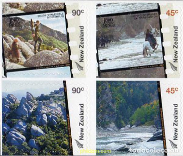 Sellos: 220354 MNH NUEVA ZELANDA 2004 EL SE&Ntilde;OR DE LOS ANILLOS