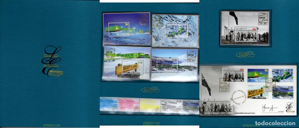 Sellos: 200942 MNH NUEVA ZELANDA 2007 50 ANIVERSARIO DE LA BASE SCOTT