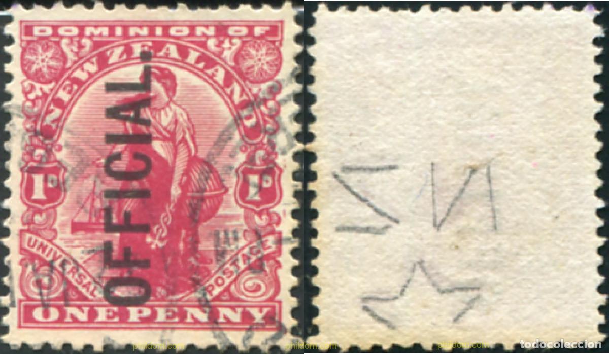 Sellos: 782382 USED NUEVA ZELANDA 1910 SELLOS DE 1909-10 SOBRECARGADOS