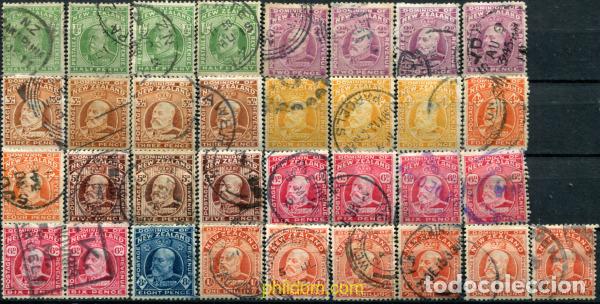 Sellos: 780973 USED NUEVA ZELANDA 1909 ALEGORIA Y EFIGIE DE EDUARDO VII