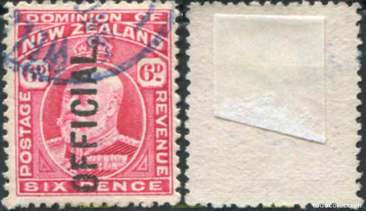 Sellos: 782378 USED NUEVA ZELANDA 1910 SELLOS DE 1909-10 SOBRECARGADOS