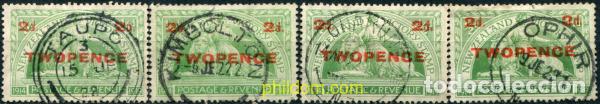 Sellos: 781145 USED NUEVA ZELANDA 1922 SELLOS DE 1919 SOBRECARGADOS