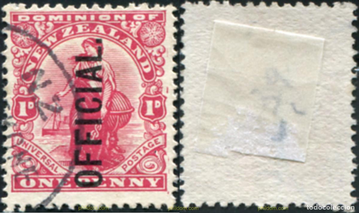 Sellos: 782380 USED NUEVA ZELANDA 1910 SELLOS DE 1909-10 SOBRECARGADOS