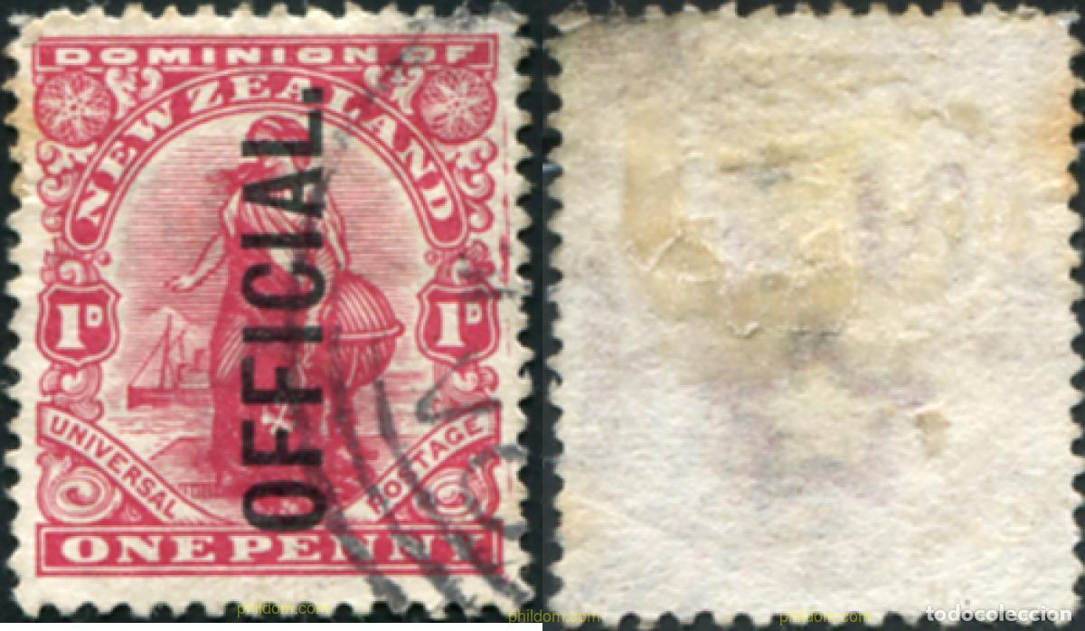 Sellos: 782381 USED NUEVA ZELANDA 1910 SELLOS DE 1909-10 SOBRECARGADOS