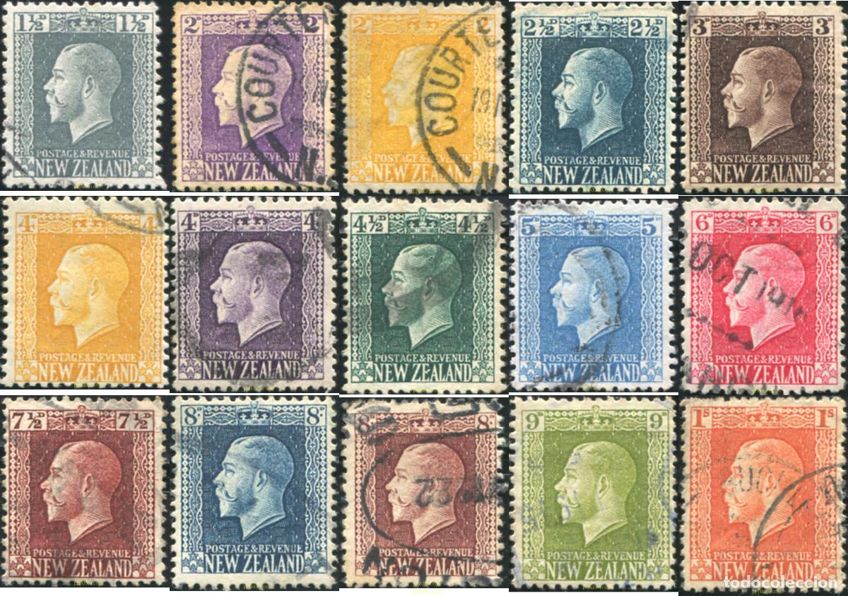 Sellos: 780976 USED NUEVA ZELANDA 1915 REY GEORGE V
